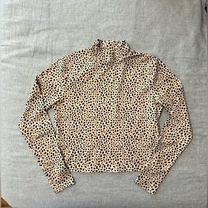 Kavala Collective, Long Sleeve Crop Top - Cheetah, Size S, Excellent Condition